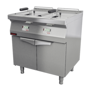 700.FE-2x15f Frytkownica elektryczna 2x15l na podstawie szafkowej zamkniętej - obrazek 1