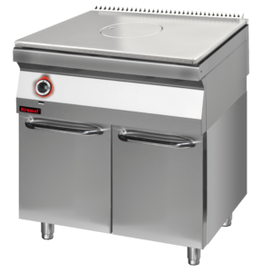 700.KG/I-800.S.D Solid Top gazowy chromowany 800 mm na podstawie szafkowej zamkniętej