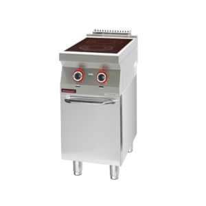 700.KE-2C.S.D Kuchnia elektryczna ceramiczna 2 pola 1x2,1kW + 1x2,0kW na podstawie szafkowej zamkniętej
