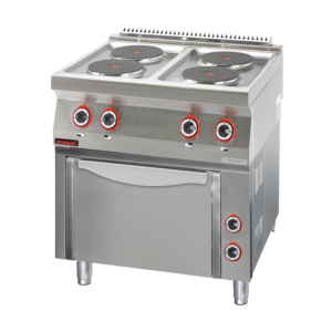 700.KE-4/PE-1T Kuchnia elektryczna z piekarnikiem elektrycznym 4x2,6kW + 3,5kW (piekarnik)